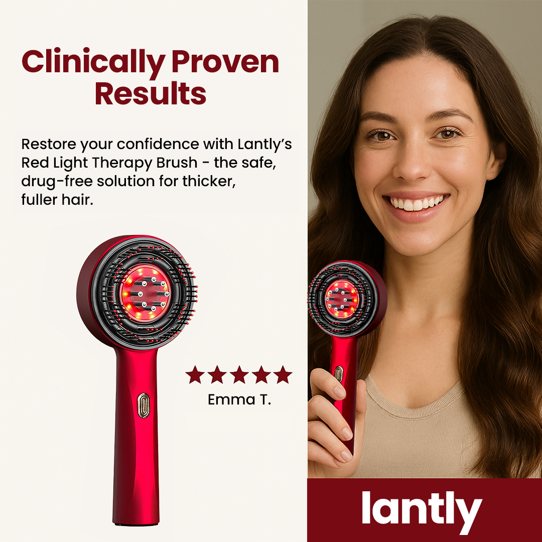 Red Light Therapy Massaging Brush